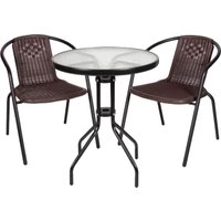 Набор садовой мебели King Style Derio Duo (коричневый)