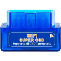 Автосканер USBTOP ELM327 OBD2 B12 (OBDII Wi-Fi, синий)