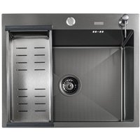 Кухонная мойка Avina Futur FK 4848 B Eco Embossing (черный нано)