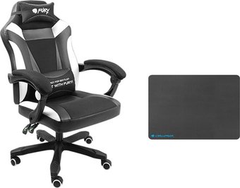 Игровое (геймерское) кресло Fury Avenger M+ NFF-1710 + коврик для мыши Fury Challenger L