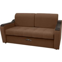 Диван Сириус Лидер-3 ППУ 185x110 (Eva 03 велюр светло-коричневый)