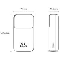 Внешний аккумулятор Baseus Comet Series Dual-Cable Digital Display Fast Charge Power Bank 22.5W 20000mAh (черный)