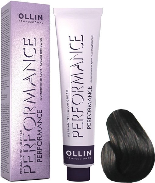 

Крем-краска для волос Ollin Professional Performance 4/09 шатен прозрачно-зеленый