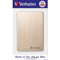 Внешний накопитель Verbatim Store 'n' Go Alu 1TB (золотистый)