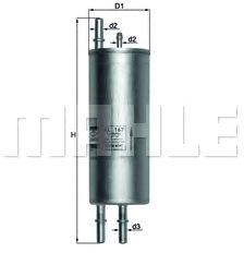 Топливный фильтр Mahle Knecht KL167