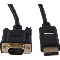 Кабель GoPower 00-00027497 DisplayPort - VGA (1.8 м, черный)