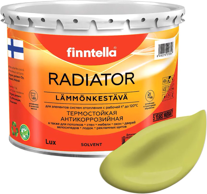 

Краска Finntella Radiator Lahtee F-19-1-3-FL031 2.7 л (светло-зеленый)
