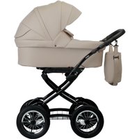 Универсальная коляска Indigo Barbara ECO Classic (2 в 1, be 02/светло-бежевая кожа)