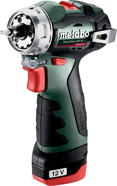 

Дрель-шуруповерт Metabo PowerMaxx BS BL Q T03490БП (с 2-мя АКБ, кейс)