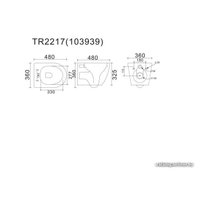 Унитаз подвесной Uptrend Amaro Rimless с сиденьем микролифт