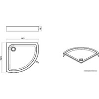 Душевой поддон AM.PM Solo Slide W54T-315-090W