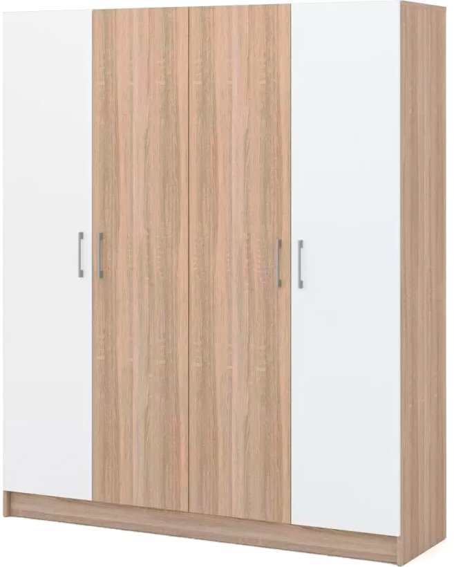 

Шкаф распашной Империал Алена 4-х дверный без зеркал (дуб сонома/белый)