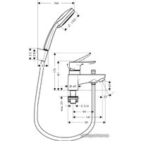 Смеситель Hansgrohe Metris 31422000