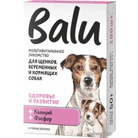 Лакомство для собак Balu Здоровье и развитие для щенков, беременных и кормящих собак 50 г (100 таблеток)