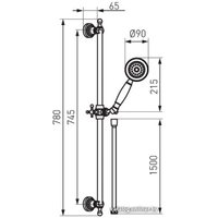 Душевой гарнитур  Ferro Retro N160