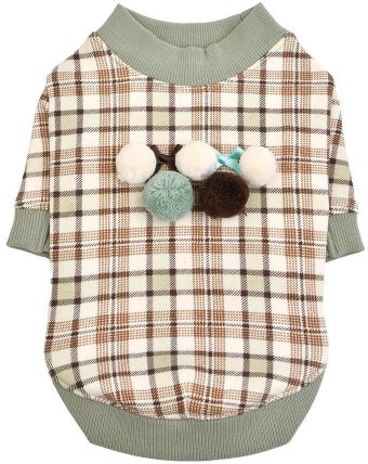 Свитер для животных Pinkaholic Aline NAUD-TS7640-MT-L (мятный в клетку)