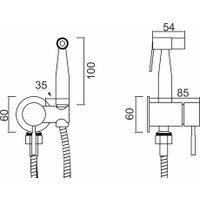 Гигиенический душ РМС SUS129-5-1