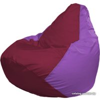 Кресло-мешок Flagman Груша Макси Г2.1-302 (сиреневый/бордовый)