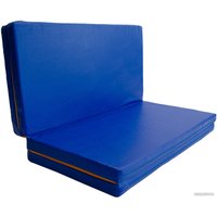 Cпортивный мат Формула здоровья 4 сложения 2x1x0.05м (синий/желтый)