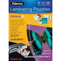 Пленка для ламинирования Fellowes Lamination Pouches with Adhesive Back А4, 80 мкм, 100 л