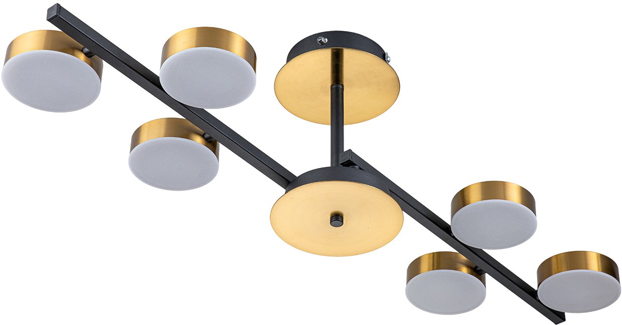 

Припотолочная люстра Escada 10266/6 LED*95W Black/Brass