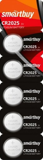 

Батарейка SmartBuy Lithium CR2025 5 шт. SBBL-2025-5B