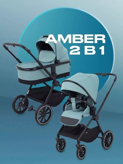 

Универсальная коляска MOWbaby Amber MB067 (2 в 1, мятный)