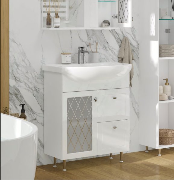 

Volna Тумба под умывальник Milena 70.1D.2Y Балтика + Балтика 70