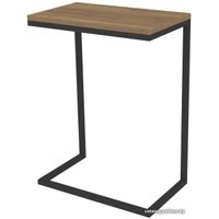 Приставной столик TMB Loft Роксет ЛДСП 500x300 (дуб галифакс натуральный/черный)