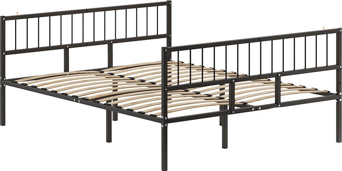 

Кровать Домаклево Металика В3+В3 140x190 (серый)