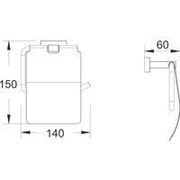 Держатель для туалетной бумаги Shevanik SG5605C