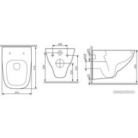 Унитаз подвесной AM.PM X-Joy C851701SC