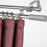 Карниз для штор Sundays Home Лайт Мозаика 16мм+16мм двухрядный (сатин, 2.4м)