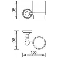 Стакан для зубной щетки и пасты Aquanet 4684