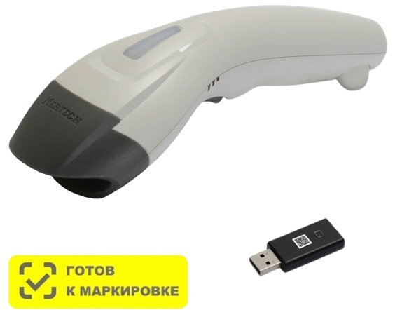 

Сканер штрих-кодов Mertech CL-610 BLE Dongle P2D USB (белый)