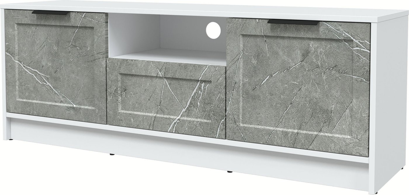 

Тумба Интерлиния ТВ Концепт Тренд КТ-ТВ3-50 (белый платинум/керамика)