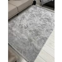 Ковер для жилой комнаты Radjab Carpet Амаль Прямоугольник 0911A (1.5x2.5, Grey/Grey)