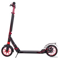 Двухколесный подростковый самокат Tech Team City Scooter Disk Brake 2023 (черный/красный)