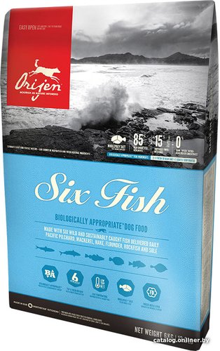 Сухой корм для собак Orijen 6 Fish 11.4 кг