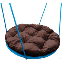 Подвесное кресло M-Group Гнездо в оплетке 0.8м 17059905 (коричневая подушка)