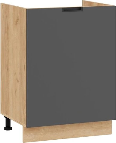 

Шкаф напольный Трия Гренада с одной дверью 1Н6М (дуб крафт золотой/холст вулкан)