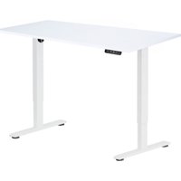 Стол для работы стоя ErgoSmart Electric Desk Prime 1360х800х36 мм (альпийский белый/белый)
