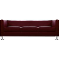 Софа Brioli Билли трехместный (экокожа, L16 вишневый)