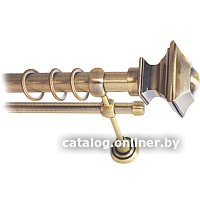 Карниз для штор Lm Decor Верди 030 2р гладкий 25/16мм (антик, 3.6м)