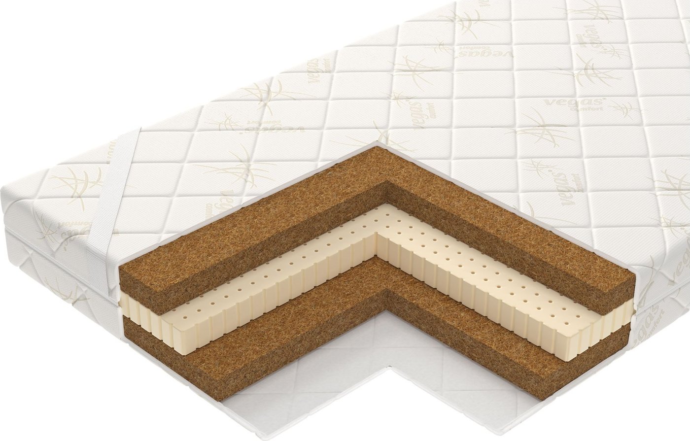 

Ортопедический наматрасник Vegas Кокос Микс 160x195