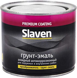 

Эмаль Slaven По ржавчине 0.5 кг (желтый)