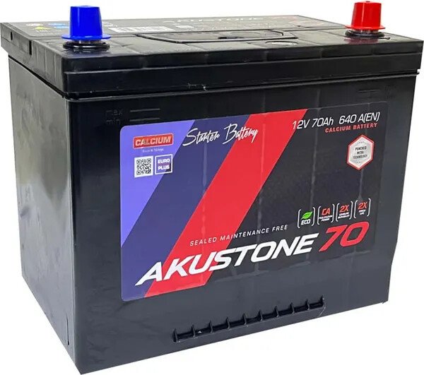 

Автомобильный аккумулятор Akustone Asia R+ (70 А·ч)