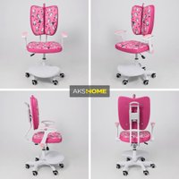 Детское ортопедическое кресло AksHome Pegas (розовый с котятами)