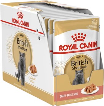 Royal Canin British Shorthair Adult (Британская короткошерстная) в соусе 85 г, 28 шт