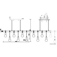 Подвесная люстра Evoluce Bagetti SL1142.503.06